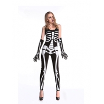 black halloween skeleton costume M40181