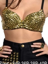 Fashion gold bra M5289a