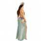 Queen Costume Backless Halter Cleopatra Cosplay Mesh Bodysuits MS4889