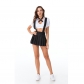 Suspenders Party Mini Dress Foreign Trade Pleated Sexy School Uniform MS4899