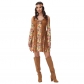 Vintage Women's Fringe Brown Cosplay Costume Full Hippie Disco Suits Costume MS1766