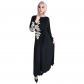 Moslem Women Dress Scarf Party Evening Elegance Plus Size Lace Waist Dress 20373