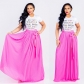 New Fashion Women's High Waist Pleated Solid Skirt M8245